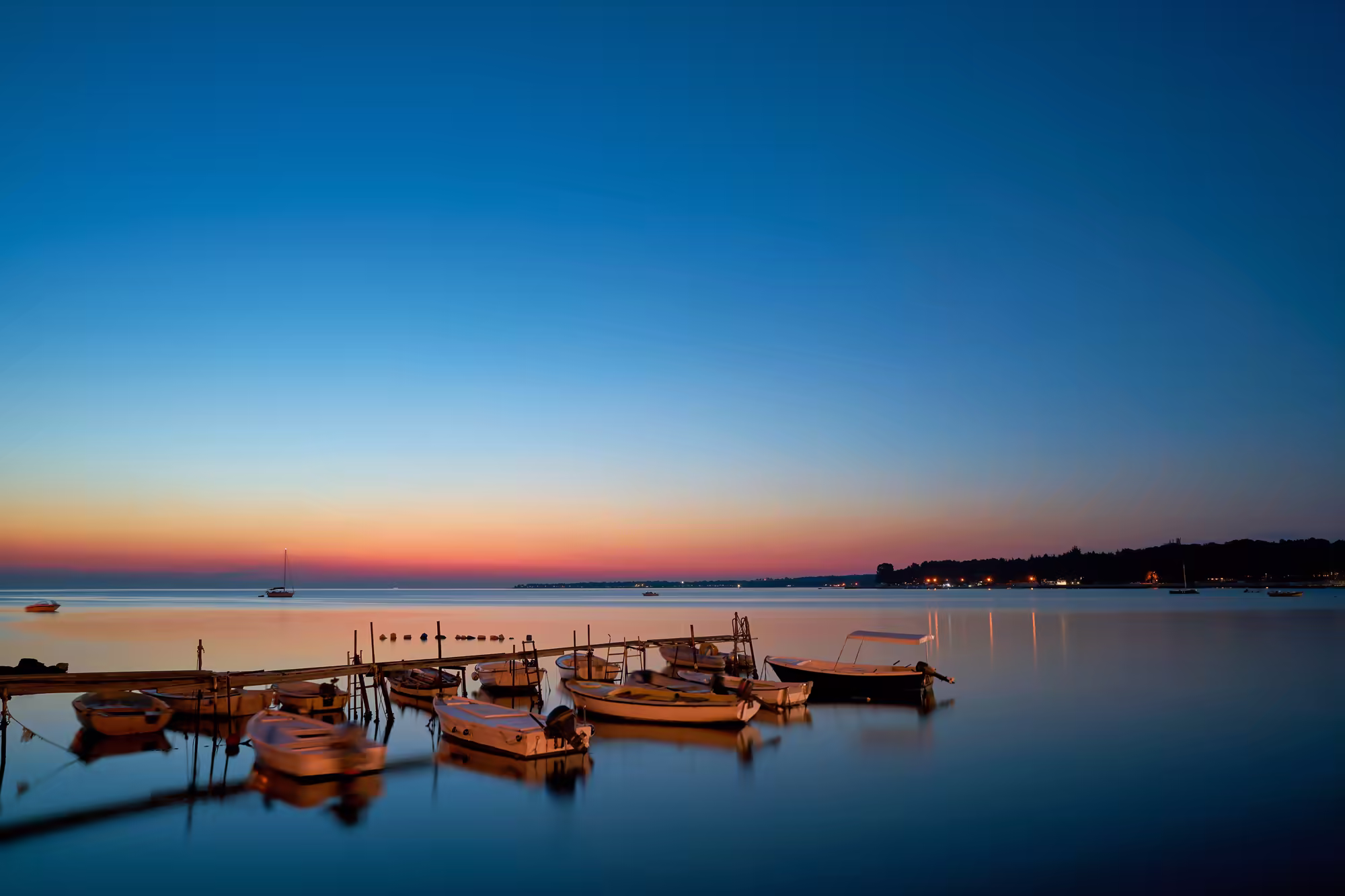 Quiet lagoon at dusk